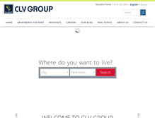 Tablet Screenshot of clvgroup.com